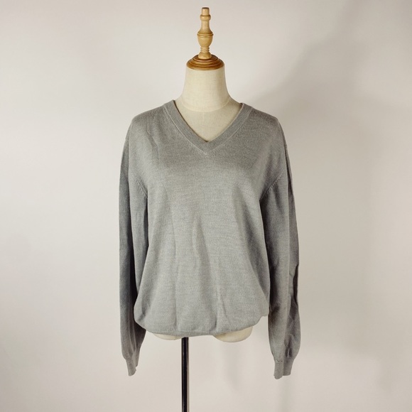 Pronto Uomo Other - PRONTO UOMO Extra Fine Merino V Neck Sweater Large